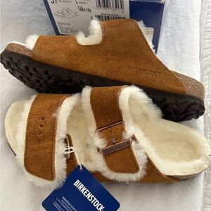 Birkenstock Arizona Fur Sandals